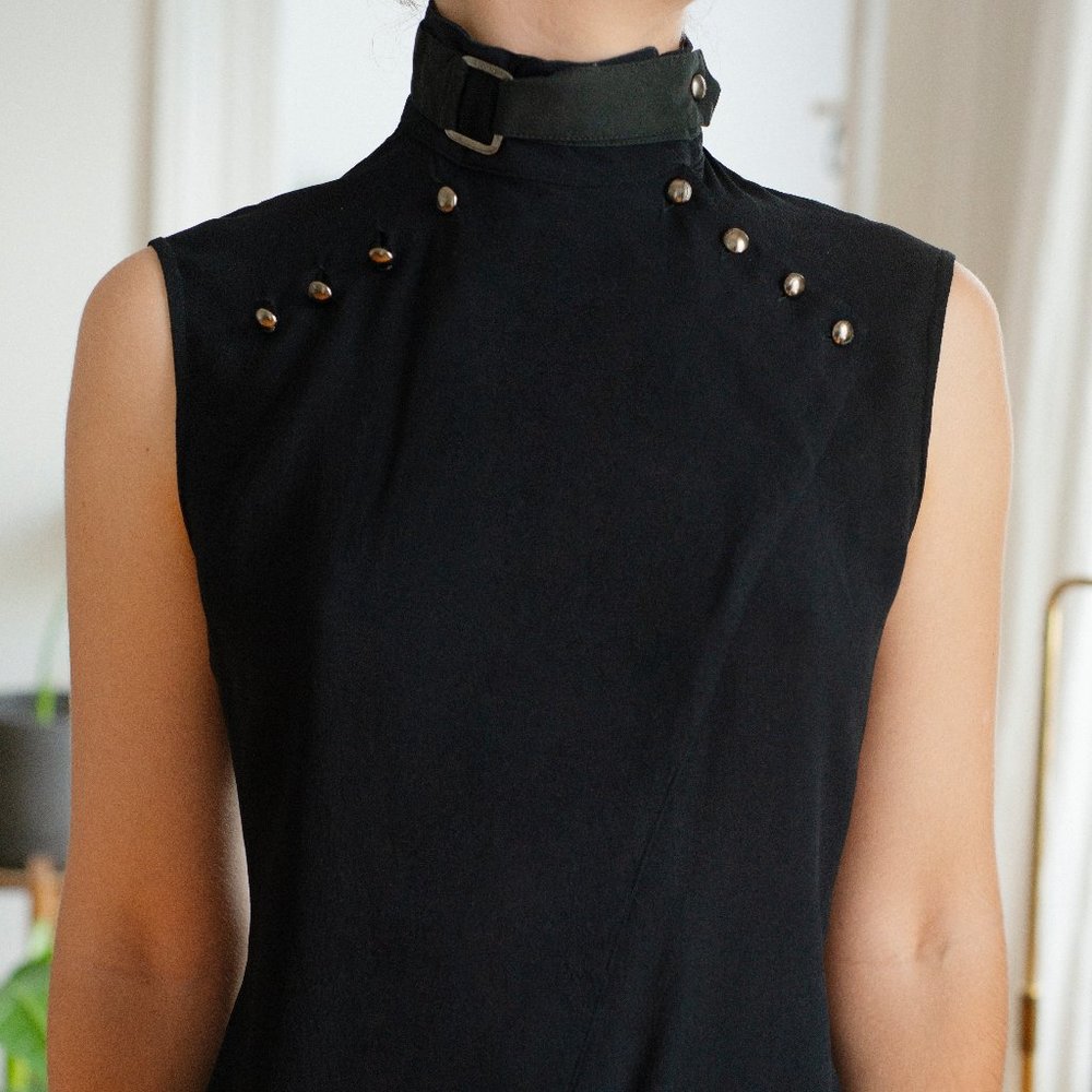 VERSACE Authentic 100% Silk Chiffon Top